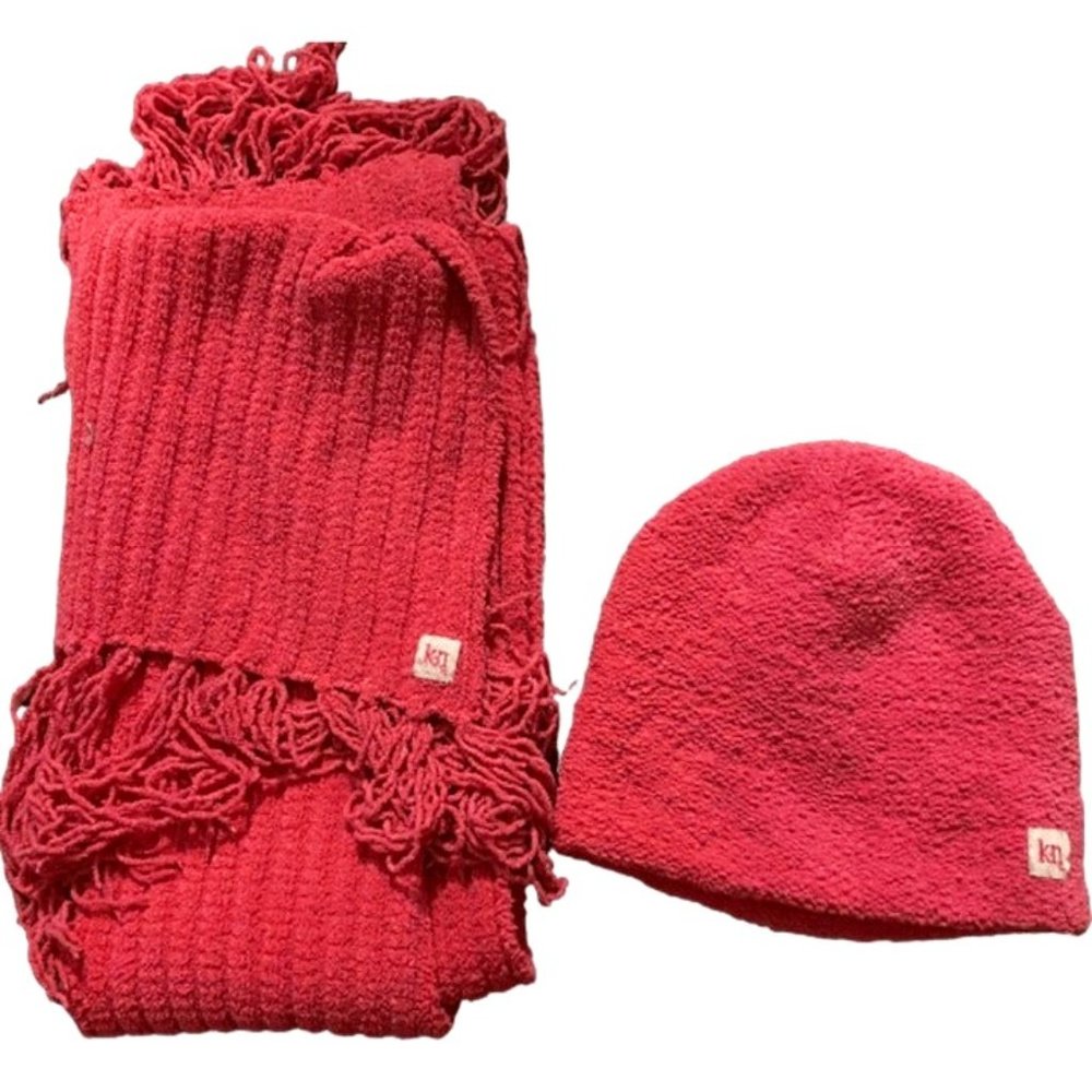 Karen Neuberger scarf and matching hat vintage y2k
